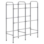 vidaXL Raft de depozitare pentru 6 lăzi, argintiu, 96x33x116 cm, oțel vidaXL Raft de depozitare pentru 6 lăzi, argintiu, 96x33x116 cm, oțel