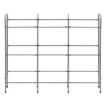 vidaXL Raft de depozitare pentru 9 lăzi, argintiu, 145x33x116 cm, oțel vidaXL Raft de depozitare pentru 9 lăzi, argintiu, 145x33x116 cm, oțel