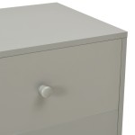vidaXL Noptiere, 2 buc., gri, 40 x 30 x 50 cm, lemn masiv de pin vidaXL Noptiere, 2 buc., gri, 40 x 30 x 50 cm, lemn masiv de pin