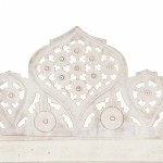 vidaXL Paravan cameră sculptat manual, 4 panouri, alb 160x165 cm mango vidaXL Paravan cameră sculptat manual, 4 panouri, alb 160x165 cm mango