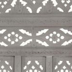 vidaXL Paravan cameră sculptat manual 3 panouri gri 120x165 cm mango vidaXL Paravan cameră sculptat manual 3 panouri gri 120x165 cm mango