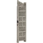 vidaXL Paravan cameră sculptat manual 4 panouri gri 160x165 cm mango vidaXL Paravan cameră sculptat manual 4 panouri gri 160x165 cm mango