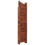 vidaXL Paravan cameră sculptat manual 4 panouri maro 160x165 cm mango vidaXL Paravan cameră sculptat manual 4 panouri maro 160x165 cm mango
