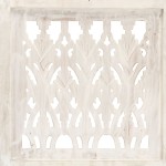 vidaXL Paravan cameră sculptat manual 3 panouri alb 120x165 cm mango vidaXL Paravan cameră sculptat manual 3 panouri alb 120x165 cm mango