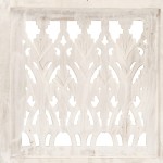 vidaXL Paravan cameră sculptat manual 5 panouri alb 200x165 cm mango vidaXL Paravan cameră sculptat manual 5 panouri alb 200x165 cm mango