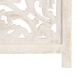 vidaXL Paravan cameră sculptat manual 3 panouri alb 120x165 cm mango vidaXL Paravan cameră sculptat manual 3 panouri alb 120x165 cm mango