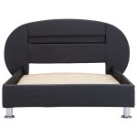 vidaXL Cadru de pat cu LED, negru, 90 x 200 cm, piele artificială vidaXL Cadru de pat cu LED, negru, 90 x 200 cm, piele artificială