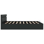 vidaXL Cadru de pat hidraulic cu ladă LED negru 180 x 200 cm piele eco vidaXL Cadru de pat hidraulic cu ladă LED negru 180 x 200 cm piele eco