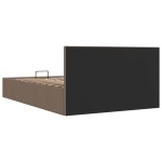 vidaXL Cadru de pat hidraulic cu ladă, gri taupe, 140 x 200 cm, textil vidaXL Cadru de pat hidraulic cu ladă, gri taupe, 140 x 200 cm, textil