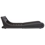 vidaXL Cadru de pat cu LED-uri, gri, 100 x 200 cm, piele ecologică vidaXL Cadru de pat cu LED-uri, gri, 100 x 200 cm, piele ecologică