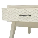 vidaXL Masă de cafea cu 2 sertare sculptate, gri, 110x50x40 cm, lemn vidaXL Masă de cafea cu 2 sertare sculptate, gri, 110x50x40 cm, lemn
