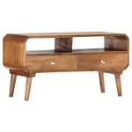 vidaXL Comodă TV, 90x35x47 cm, lemn masiv de mango