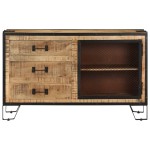 vidaXL Dulap, 100x31x60 cm, lemn masiv de mango nefinisat
