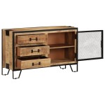 vidaXL Dulap, 100x31x60 cm, lemn masiv de mango nefinisat