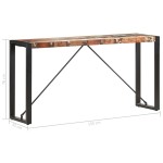 vidaXL Masă consolă, 150 x 35 x 76 cm, lemn masiv reciclat vidaXL Masă consolă, 150 x 35 x 76 cm, lemn masiv reciclat