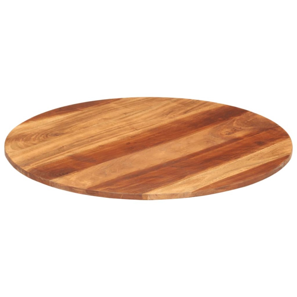 vidaXL Blat de masă rotund, 70 cm, 15-16 mm, lemn masiv de acacia