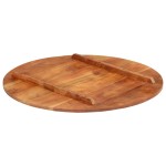 vidaXL Blat de masă rotund, 70 cm, 15-16 mm, lemn masiv de acacia vidaXL Blat de masă rotund, 70 cm, 15-16 mm, lemn masiv de acacia