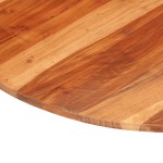 vidaXL Blat de masă rotund, 80 cm, 15-16 mm, lemn masiv de acacia