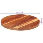 vidaXL Blat de masă rotund, 40 cm, 25-27 mm, lemn masiv acacia vidaXL Blat de masă rotund, 40 cm, 25-27 mm, lemn masiv acacia