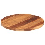 vidaXL Blat de masă rotund, 50 cm, 25-27 mm, lemn masiv acacia vidaXL Blat de masă rotund, 50 cm, 25-27 mm, lemn masiv acacia