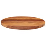 vidaXL Blat de masă rotund, 50 cm, 25-27 mm, lemn masiv acacia vidaXL Blat de masă rotund, 50 cm, 25-27 mm, lemn masiv acacia