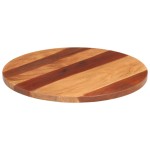 vidaXL Blat de masă rotund, 60 cm, 25-27 mm, lemn masiv acacia vidaXL Blat de masă rotund, 60 cm, 25-27 mm, lemn masiv acacia