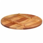 vidaXL Blat de masă rotund, 60 cm, 25-27 mm, lemn masiv acacia vidaXL Blat de masă rotund, 60 cm, 25-27 mm, lemn masiv acacia