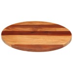 vidaXL Blat de masă rotund, 60 cm, 25-27 mm, lemn masiv acacia vidaXL Blat de masă rotund, 60 cm, 25-27 mm, lemn masiv acacia