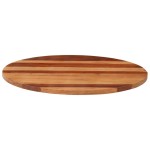 vidaXL Blat de masă rotund, 80 cm, 25-27 mm, lemn masiv acacia vidaXL Blat de masă rotund, 80 cm, 25-27 mm, lemn masiv acacia