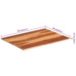 vidaXL Blat de masă, 60x70 cm, 15-16 mm, lemn masiv de acacia