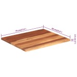 vidaXL Blat de masă, 60x70 cm, 25-27 mm, lemn masiv acacia