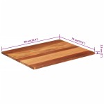 vidaXL Blat de masă, 70x90 cm, 25-27 mm, lemn masiv acacia vidaXL Blat de masă, 70x90 cm, 25-27 mm, lemn masiv acacia