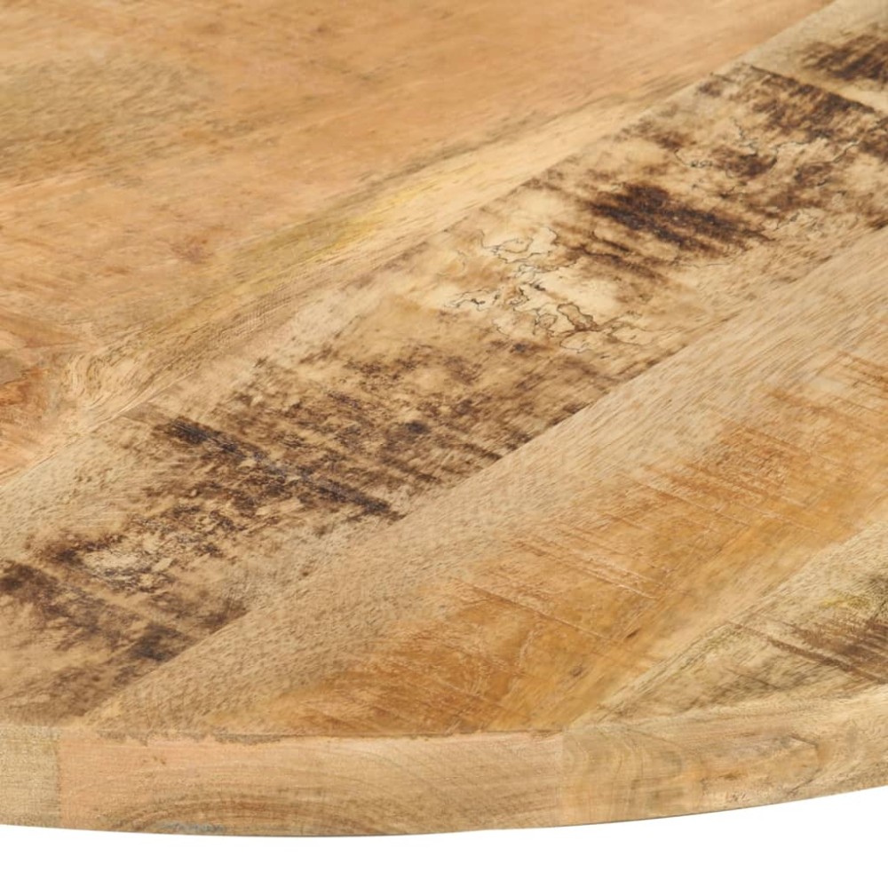 vidaXL Blat de masă, 80 cm, lemn masiv de mango, rotund, 25-27 mm