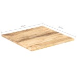 vidaXL Blat de masă, 60x60 cm, lemn masiv mango, 25-27 mm
