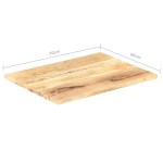 vidaXL Blat de masă, 70x60 cm, lemn masiv mango, 25-27 mm