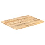vidaXL Blat de masă, 90x60 cm, lemn masiv mango, 25-27 mm vidaXL Blat de masă, 90x60 cm, lemn masiv mango, 25-27 mm