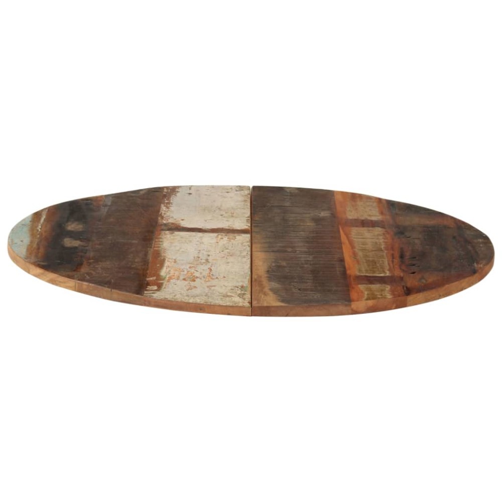 vidaXL Blat de masă rotund, 70 cm, lemn masiv reciclat, 15-16 mm