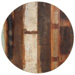 vidaXL Blat de masă rotund, 70 cm, lemn masiv reciclat, 15-16 mm vidaXL Blat de masă rotund, 70 cm, lemn masiv reciclat, 15-16 mm