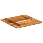 vidaXL Blat de masă pătrat, 60 x 60 cm, lemn masiv reciclat, 25-27 mm