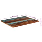 vidaXL Blat masă dreptunghiular 70x90 cm lemn masiv reciclat 25-27 mm vidaXL Blat masă dreptunghiular 70x90 cm lemn masiv reciclat 25-27 mm