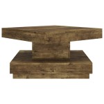 vidaXL Măsuță de cafea, maro închis, 60x60x35 cm, MDF vidaXL Măsuță de cafea, maro închis, 60x60x35 cm, MDF