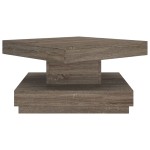 vidaXL Măsuță de cafea, gri, 60x60x35 cm, MDF vidaXL Măsuță de cafea, gri, 60x60x35 cm, MDF