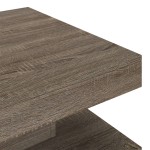 vidaXL Măsuță de cafea, gri, 60x60x35 cm, MDF vidaXL Măsuță de cafea, gri, 60x60x35 cm, MDF