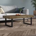 vidaXL Măsuță de cafea, maro închis & negru, 120x60x40 cm, MDF și fier vidaXL Măsuță de cafea, maro închis & negru, 120x60x40 cm, MDF și fier