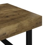 vidaXL Măsuță de cafea, maro închis & negru, 120x60x40 cm, MDF și fier vidaXL Măsuță de cafea, maro închis & negru, 120x60x40 cm, MDF și fier