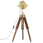 vidaXL Lampă de podea cu trepied, 69 cm, lemn masiv de mango vidaXL Lampă de podea cu trepied, 69 cm, lemn masiv de mango