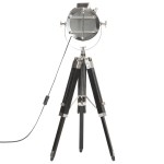 vidaXL Lampă de podea cu trepied, 69 cm, negru, lemn masiv de mango vidaXL Lampă de podea cu trepied, 69 cm, negru, lemn masiv de mango