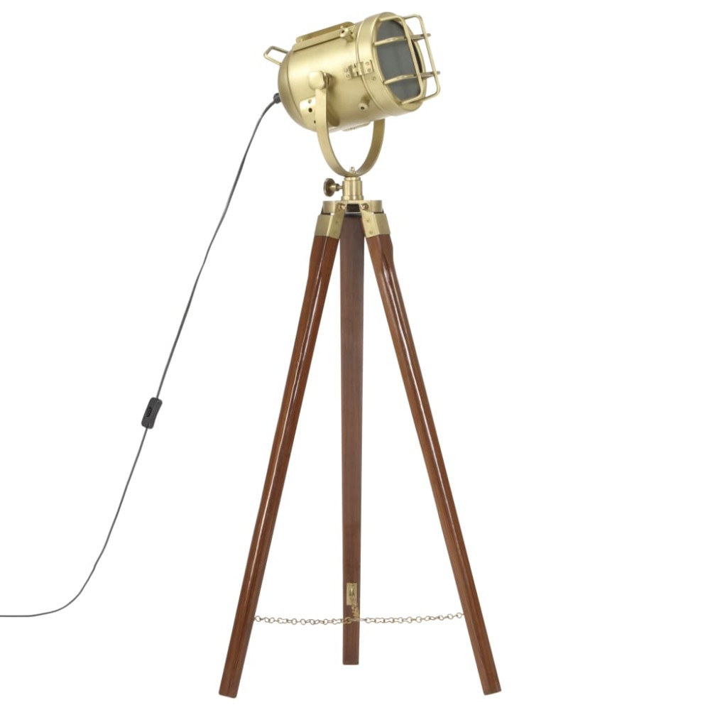 vidaXL Lampă de podea cu trepied, 97 cm, lemn masiv de mango