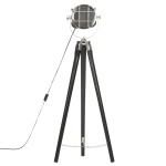 vidaXL Lampă de podea trepied, negru, 97 cm, lemn masiv de mango vidaXL Lampă de podea trepied, negru, 97 cm, lemn masiv de mango