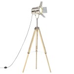 vidaXL Lampă de podea cu trepied, 140 cm, lemn masiv de mango vidaXL Lampă de podea cu trepied, 140 cm, lemn masiv de mango